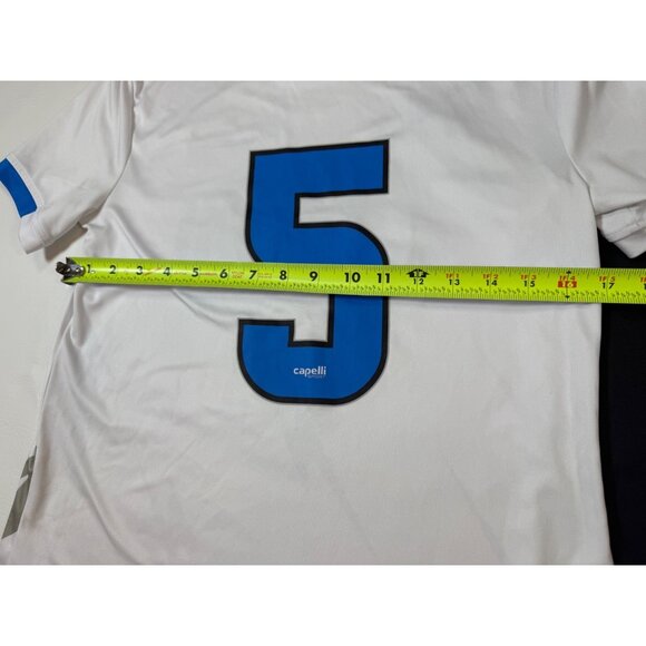 Capelli Sport Soccer Jerseys Size S Lot #5 Blue & White game day (bin FF103) - Picture 3 of 6